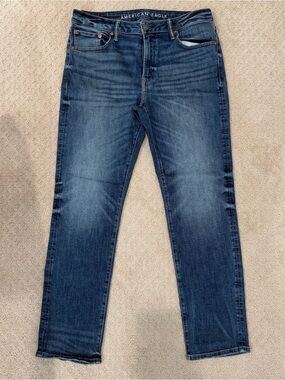 American Eagle Outfitters Men's Indigo Slim Straight Jeans